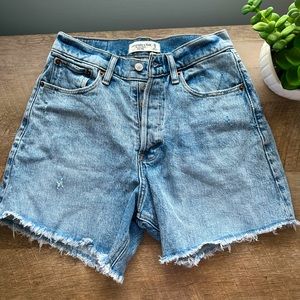 Abercrombie & Fitch Denim Dad Shorts